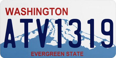 WA license plate ATV1319