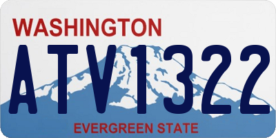 WA license plate ATV1322