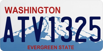 WA license plate ATV1325