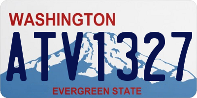 WA license plate ATV1327