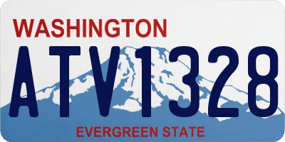 WA license plate ATV1328
