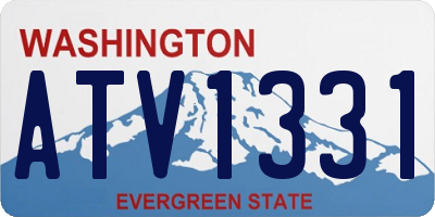 WA license plate ATV1331