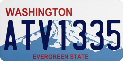 WA license plate ATV1335