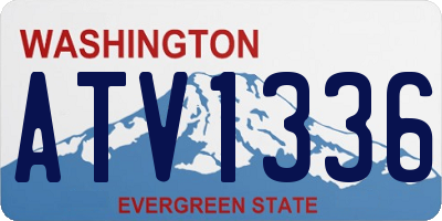 WA license plate ATV1336