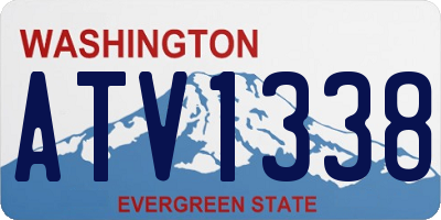 WA license plate ATV1338