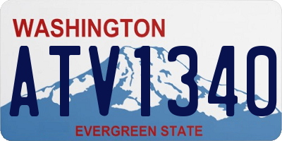 WA license plate ATV1340