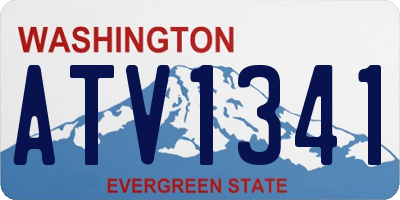 WA license plate ATV1341