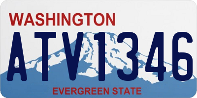 WA license plate ATV1346
