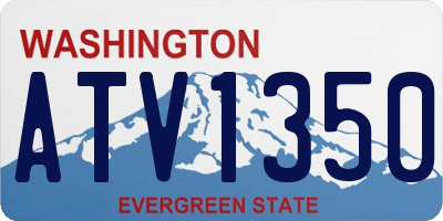 WA license plate ATV1350