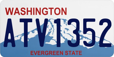 WA license plate ATV1352