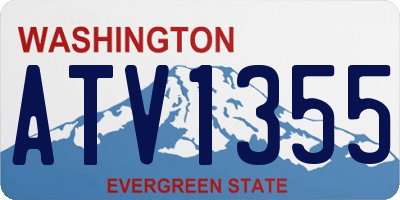 WA license plate ATV1355