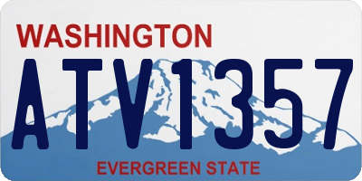 WA license plate ATV1357