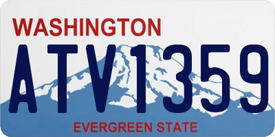 WA license plate ATV1359