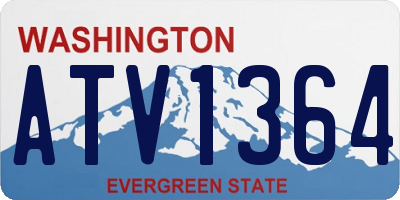 WA license plate ATV1364