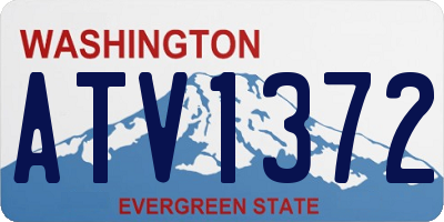 WA license plate ATV1372