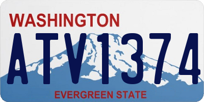 WA license plate ATV1374