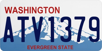 WA license plate ATV1379