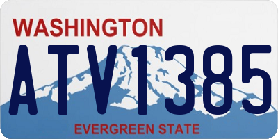 WA license plate ATV1385