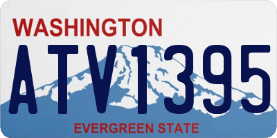 WA license plate ATV1395