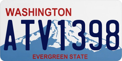 WA license plate ATV1398