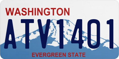 WA license plate ATV1401