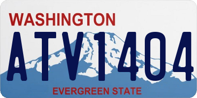 WA license plate ATV1404
