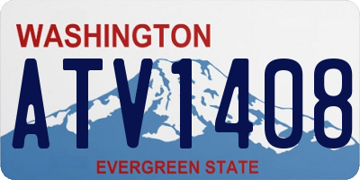 WA license plate ATV1408