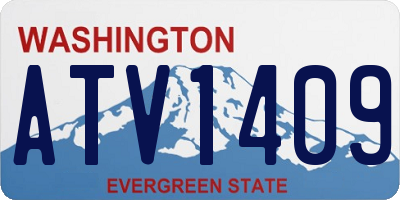 WA license plate ATV1409