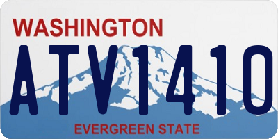 WA license plate ATV1410