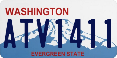 WA license plate ATV1411