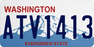 WA license plate ATV1413
