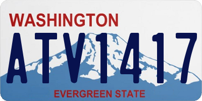 WA license plate ATV1417