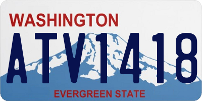 WA license plate ATV1418