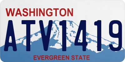 WA license plate ATV1419