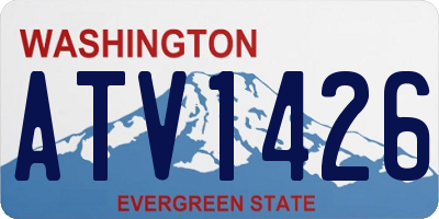 WA license plate ATV1426