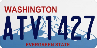 WA license plate ATV1427