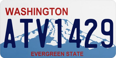 WA license plate ATV1429