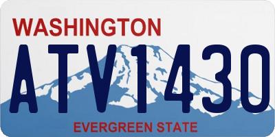WA license plate ATV1430