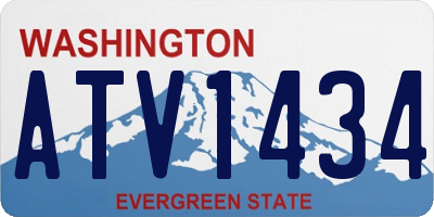 WA license plate ATV1434