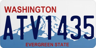 WA license plate ATV1435