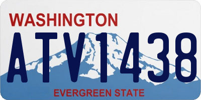 WA license plate ATV1438