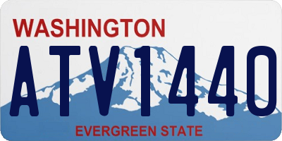 WA license plate ATV1440