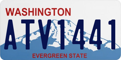 WA license plate ATV1441