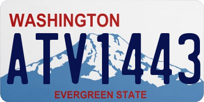 WA license plate ATV1443