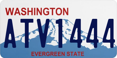 WA license plate ATV1444