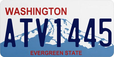 WA license plate ATV1445