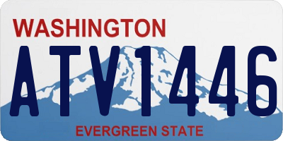 WA license plate ATV1446