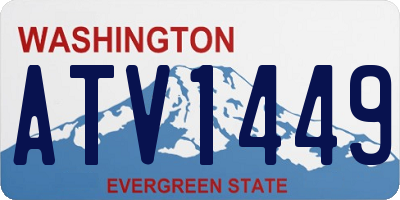 WA license plate ATV1449