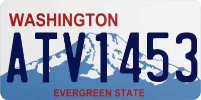WA license plate ATV1453
