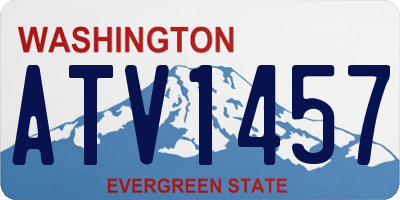 WA license plate ATV1457